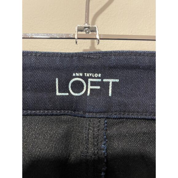 Loft NWT Womens Curvy Sexy Boot Jeans Denim Dark Wash Bootcut Mid Rise Size 32 - Picture 4 of 7